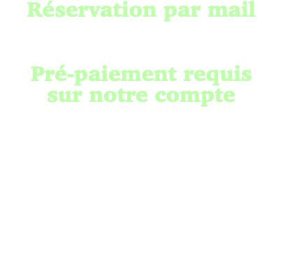 Réservation par mail info@concertsouslesarbres.be Pré-paiement requis sur notre compte Concerts sous les Arbres BE46 0689 4251 1136. Merci de préciser en communication (ou mieux encore par mail) - le nombre de places adultes - le jour ou le pass désiré 